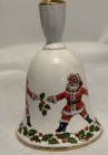 Vintage Christmas Santa Bell Queen's Rosina England Fine Bone China 4.75" — photo 3