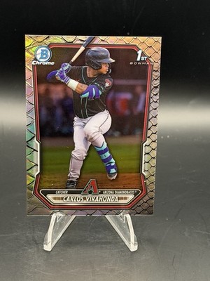 2026 Bowman 1st Chrome REPTILIAN Refractor CARLOS VIRAHONDA Rookie Card RC