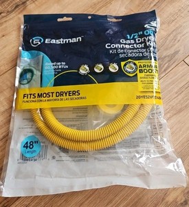 Eastman 1/2” OD Gas Dryer Connector Kit 48” New In Package