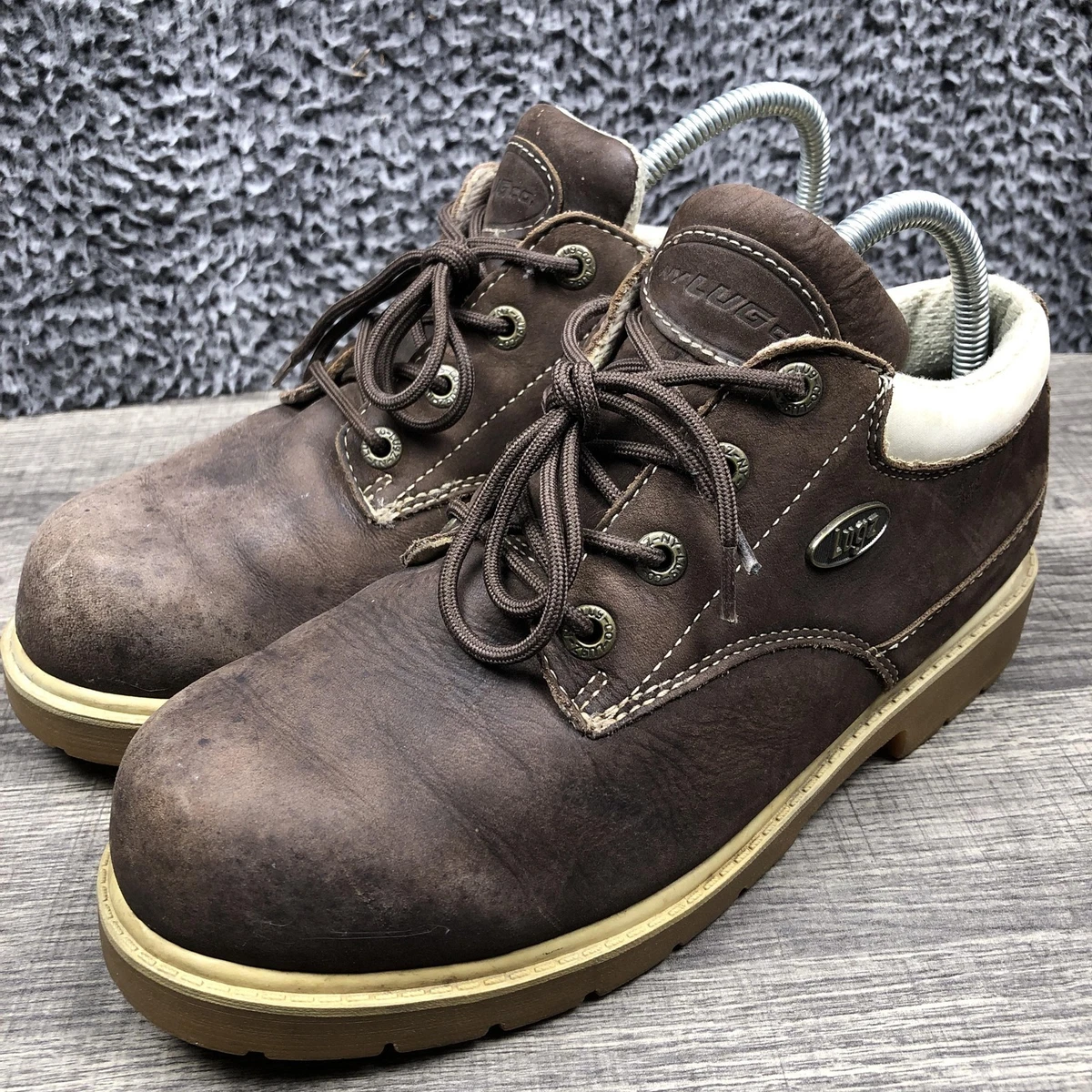 Lugz Men’s Brown Leather Buckle Shoes Made in USA Size EU 43 Y2K workwear Lugz M Brown Casual Shoes for Men for sale | eBay main image 3