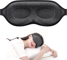 Luxury Sleep Mask for Back, Side Sleeper, Complete Light Blocking Sleeping Eye M