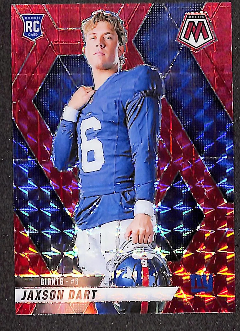 Jaxson Dart 2025 Panini Mosaic Football Mosaic Red #288 RC