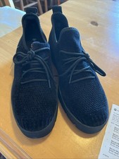 Bernie Mev Levine black plush slip on sneakers size 39 or 8 Ladies NWOB