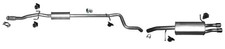 Auspuff für Citroën / DS DS3 1.6 THP Auspuffanlage /10241