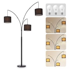 DLLT Modern Floor Lamp for Room: 3-Light Black Tree Dimmable Floor Lamps with...