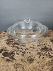 Vintage Pyrex 024 Clear Bowl 2 Qt. Round Casserole-Mixing Bowl-with 624C Lid