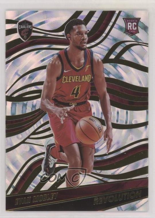 2021-22 Panini Revolution Rookies Fractal Evan Mobley #143 Rookie RC 08aq