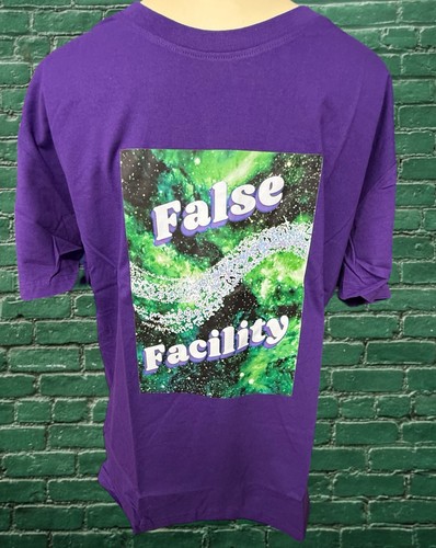 Falsche Einrichtung Band Konzert T-Shirt Set blau lila Baumwolle Erwachsene Größe Small neu - Bild 2 von 6