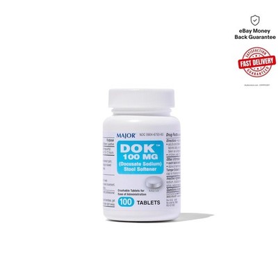 Constipation Relief Tablets - 100mg Docusate Sodium for Gentle, Reliable Results