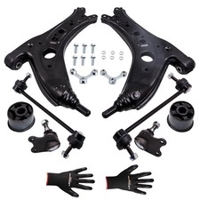 8X QUERLENKER+TRAGGELENK+BUCHSE FOR VW POLO 9A 9N SKODA FABIA 6Y SEAT IBIZA III