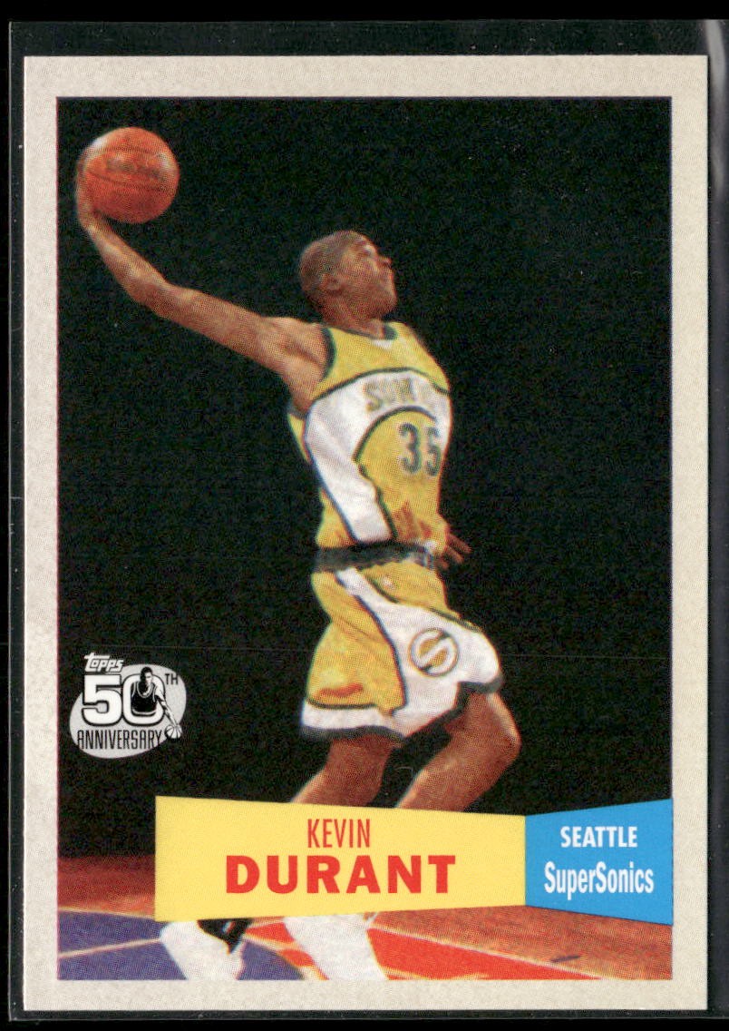 2007-08 Topps #112 Kevin Durant 1957-58 Variation Rookie