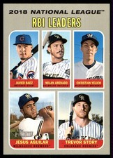 2018   Javier Baez  Nolan Arenado  Christian Yelich Trevor Story  2019 TH #63