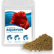 Betta Fish Food Pellets 1mm Floating Color Enhancer Balanced Diet Clear Water