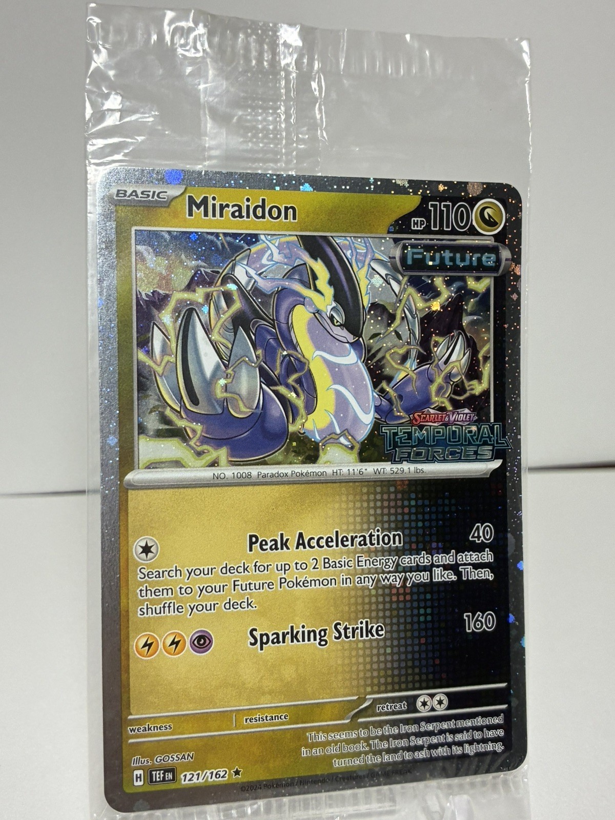 Miraidon 121/162 Pokemon TCG Temporal Forces Stamped Best Buy Sealed Promo - NM