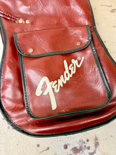 Vintage Fender MIJ Brown Vinyl Bass Guitar Gig Bag-Case-Made in Japan- ~1980's - Picture 10 of 19