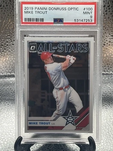 2019 Panini Donruss Optic - All-Stars Mike Trout #100 PSA 9