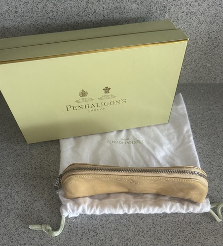 Penhaligon’s Small Beige Leather Makeup Bag. Boxed. Excellent Condition - Picture 4 of 12