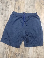 Uniqlo Shorts Mens Medium Blue Training Gym Shorts Reflective Quick Dry