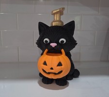 Black Cat Halloween Soap Holder Pumpkin Foaming Soap Bottle Holder