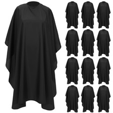 12 Pcs Barber Cape with Adjustable Snap Closure, Hair Cutting Cape, 59 x 47 S...