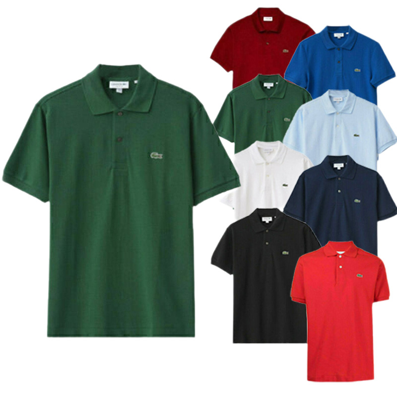 Polo de Hombre Manga Corta de Malla, Corte Regular Multicolor para Tiempo Libre