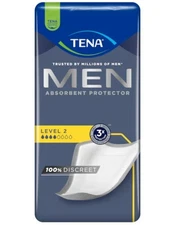TENA Men Level 2, Incontinence Protector Pads, Maximum Guard, 80 Count (4 PACK)