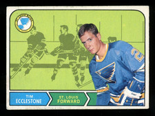 1968-69 OPC O PEE CHEE HOCKEY #178 Tim Ecclestone Rookie EX St. Louis Blues RC