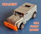 Hot Wheels Redlines NM+/MINT ©1972 Funny Money Gray as MINTY AS IT GETS GORGEOUS