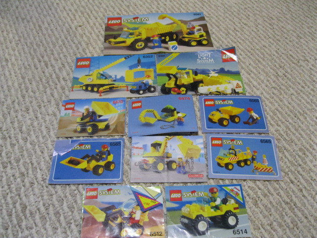 lego construction vehicles instructions
