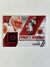 2021 Panini Donruss Elite Craftsman Jerseys Nick Chubb #CJ8 Cleveland Browns