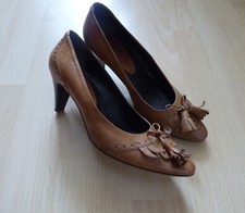 Konstantin Starke  Leder Pumps, Gr. 39 in Braun/Cognac