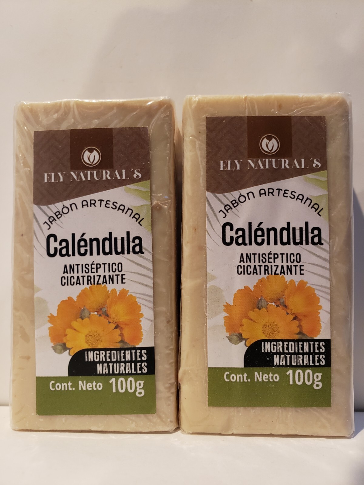 JABÓN DE CALÉNDULA JABÓN DE CALÉNDULA (paquete de 2) antiséptico, cicatrizante, piel sana