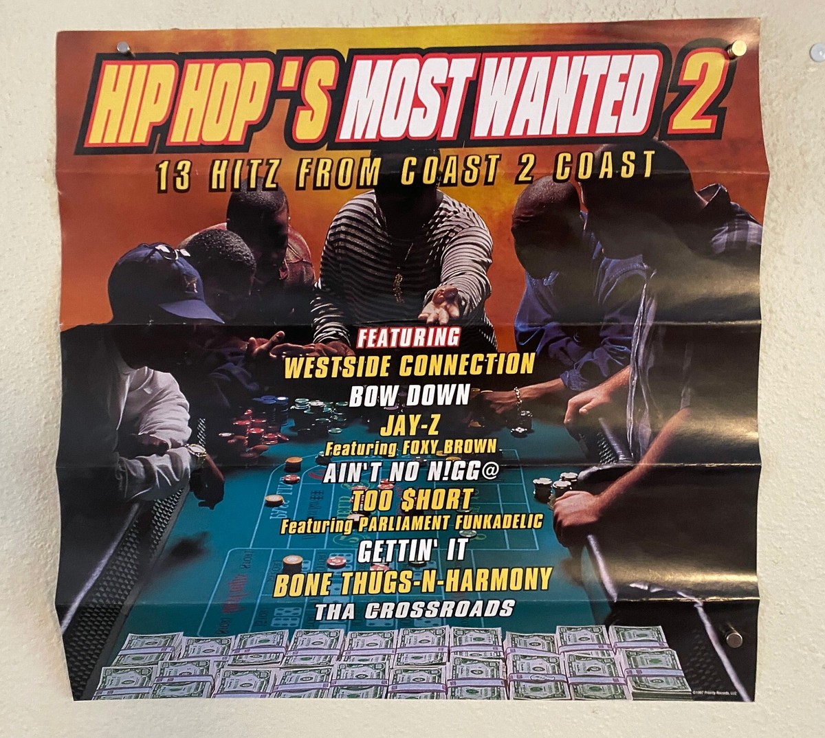 【歴史的jazzy hiphop名盤2枚セット】Nieve and Cook Poster: Hip Hop's Most Wanted 2: Jay-Z, Bone Thugs-N-Harmony rap
