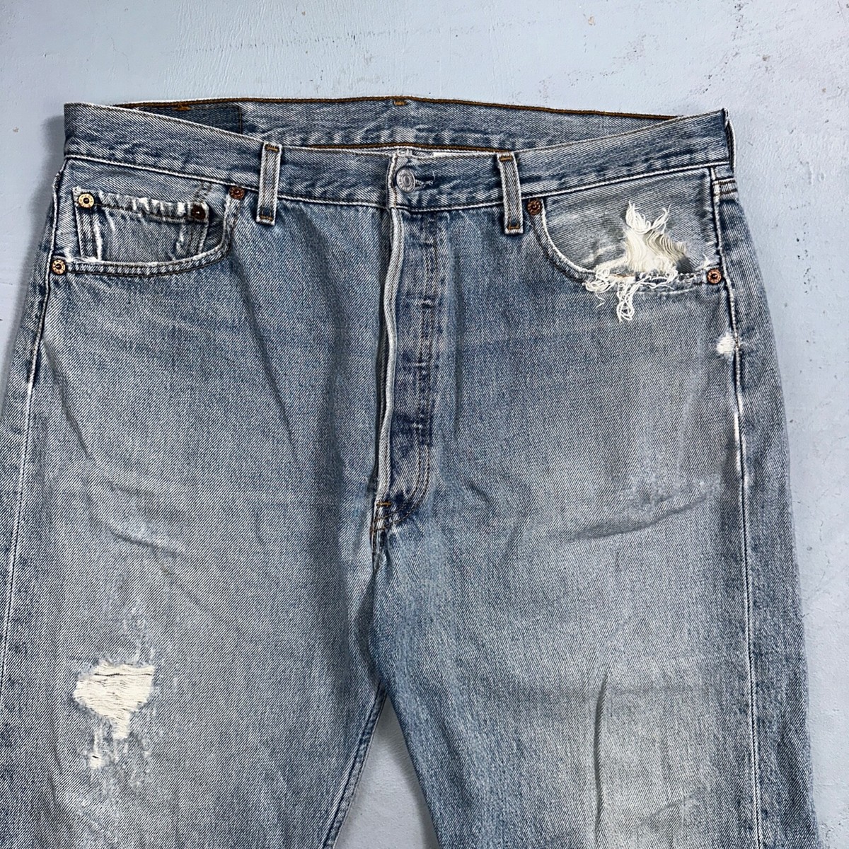 Levis 501 Vintage 90s XX Straight Leg Mexico Jeans 36x29 Light