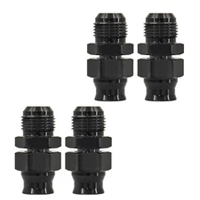 4PCS 8AN Male Flare to 5/16 Fuel Hardline Tube Fitting Adapter Anodized