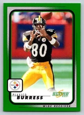 2001 Score #169 Plaxico Burress Pittsburgh Steelers