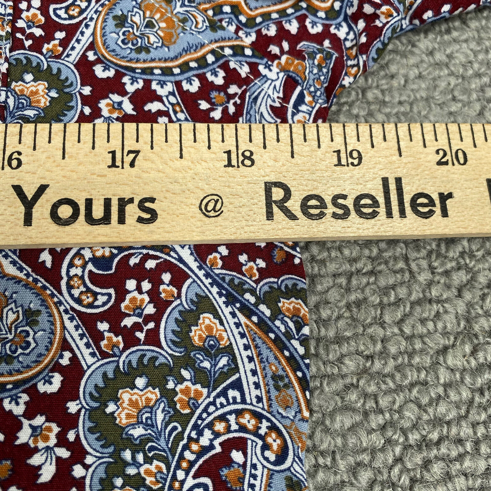 ART GALLERY Shirt Mens Small Multicoloured Paisley Spencer Button Up