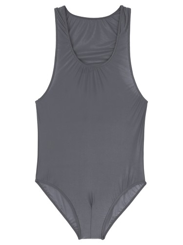 Freebily Mens Shiny Glossy One Piece Swimsuit High Cut Thongs Leotard AU - Picture 55 of 82