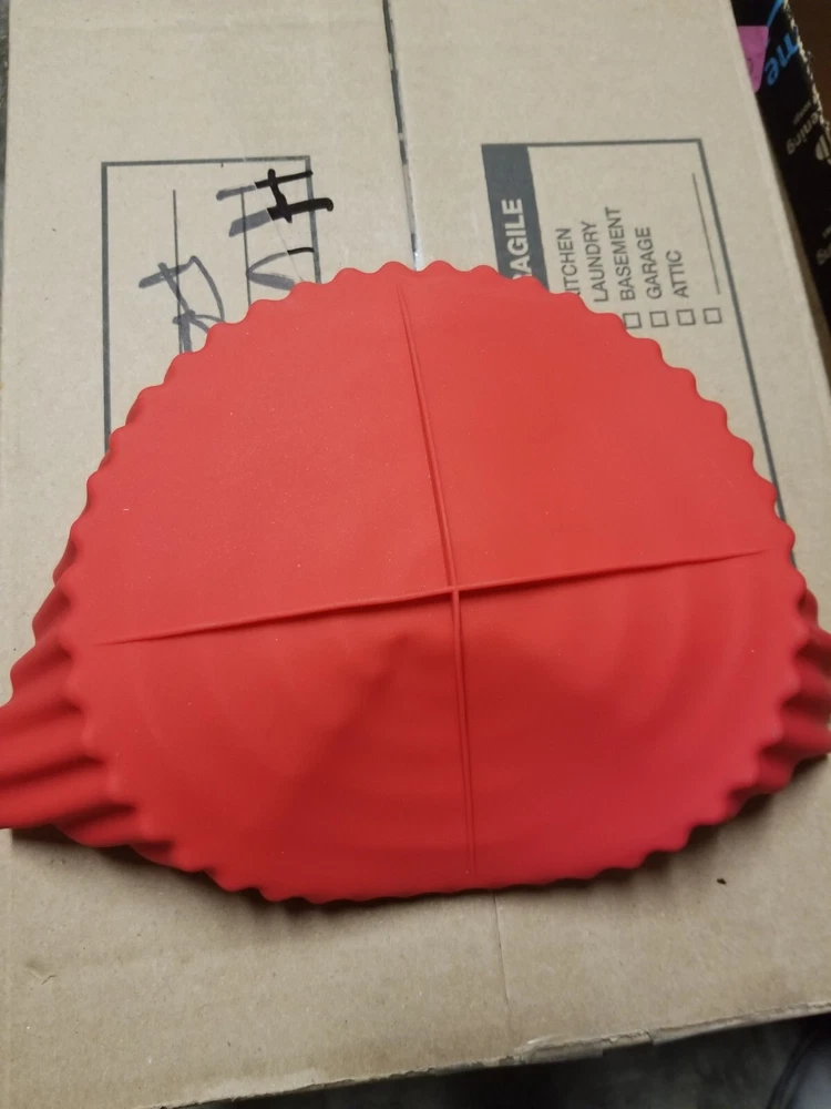 Air Fryer Silicone Pot Basket Linings Non-Stick Oven Oven Baking Red 3.6-6.8 QT Air Fryer Silicone Pot Basket Linings Non-Stick Oven Oven Baking Red 3.6-6.8 QT