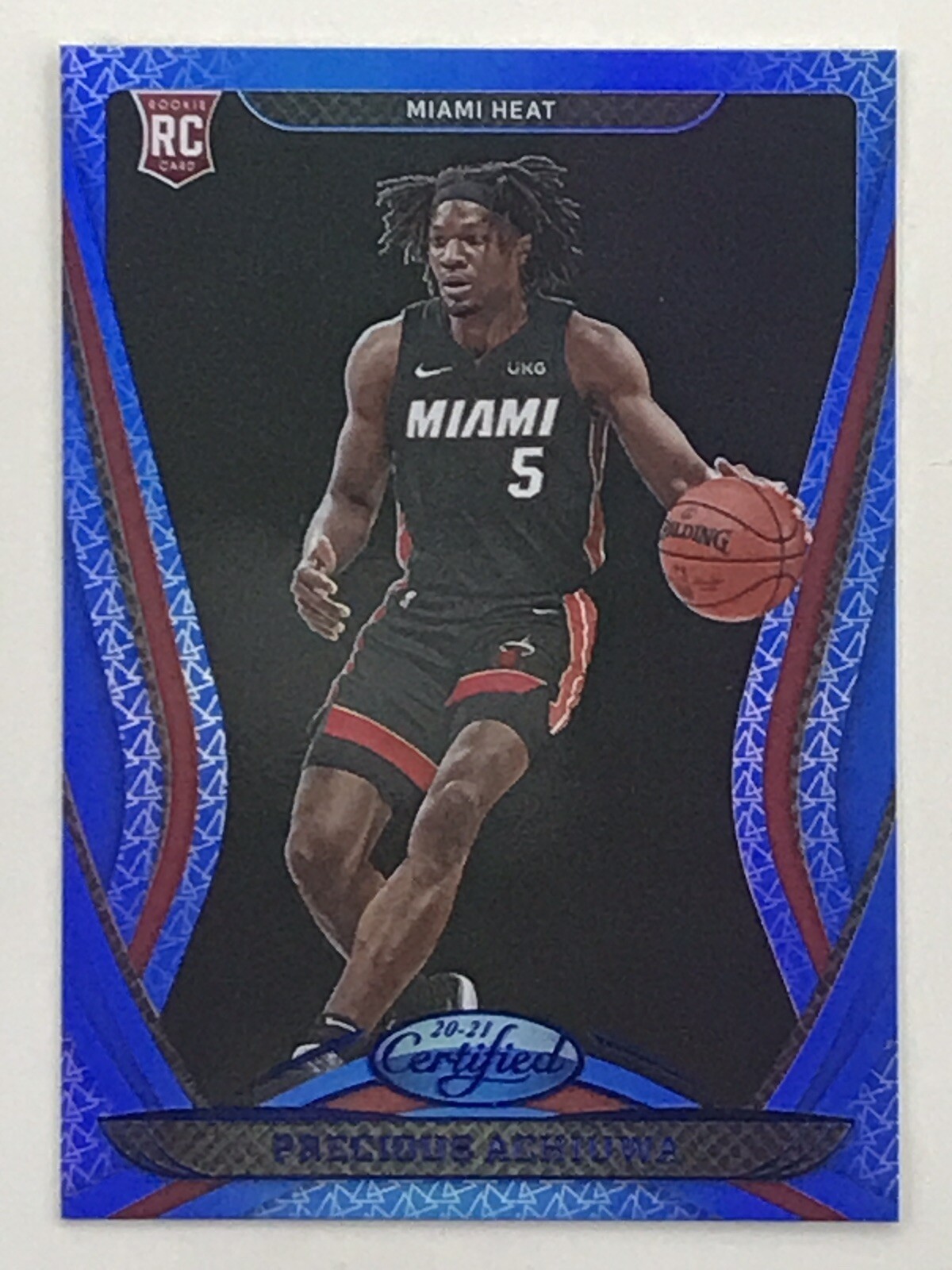 Precious Achiuwa 2020-21 Panini Certified Mirror Blue RC #181 NBA Miami Heat