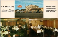 1960s Philadelphia, Pennsylvania Postcard "JIM BRADLEY'S COUNTRY TAVERN" Unused