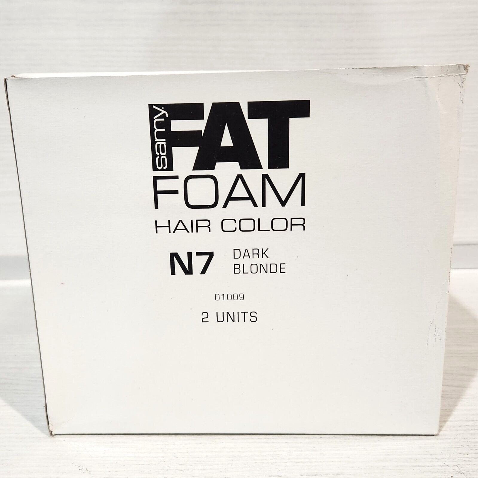 Samy Fat Foam Hair Color N7 Dark Blonde 1 Box 2 Units Discontinued Permanent Dye