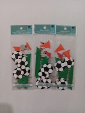 3 Packs Jolee’s By You Soccer Ball Cone Grass Whistle Non Adhesive Embellishment