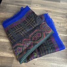 Vintage Challis by Berkshire Scarf Paisley Poly 90s Y2K Made In Japan