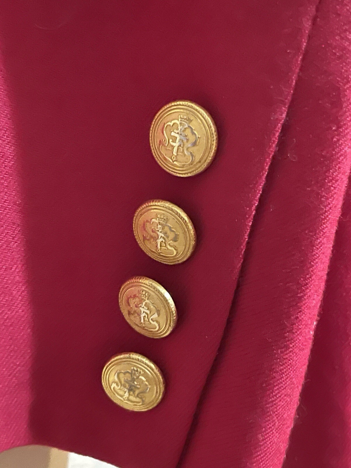 Talbots Wool Woolmark Blazer Red One Button Women… - image 6