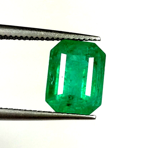 Smeraldo etiope naturale 2,82 ct taglio ottagonale bel verde collezione fine qualità