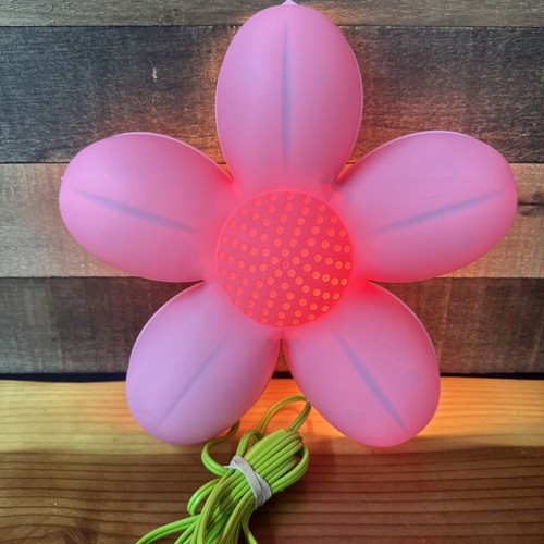IKEA Smila Blomma Light Pink Flower Wall Lamp Night Light Hanging 14" Made USA - 第 1/3 張圖片