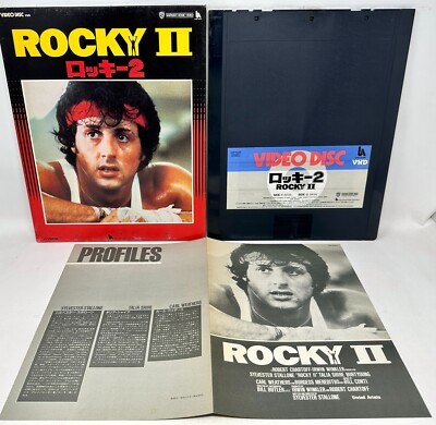 ROCKY II Japanese Import Video High Density VHD Disc Movie Sylvester Stallone 2