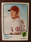 MIKE TROUT ANGELS 2022 TOPPS HERITAGE BASEBALL CARD #100