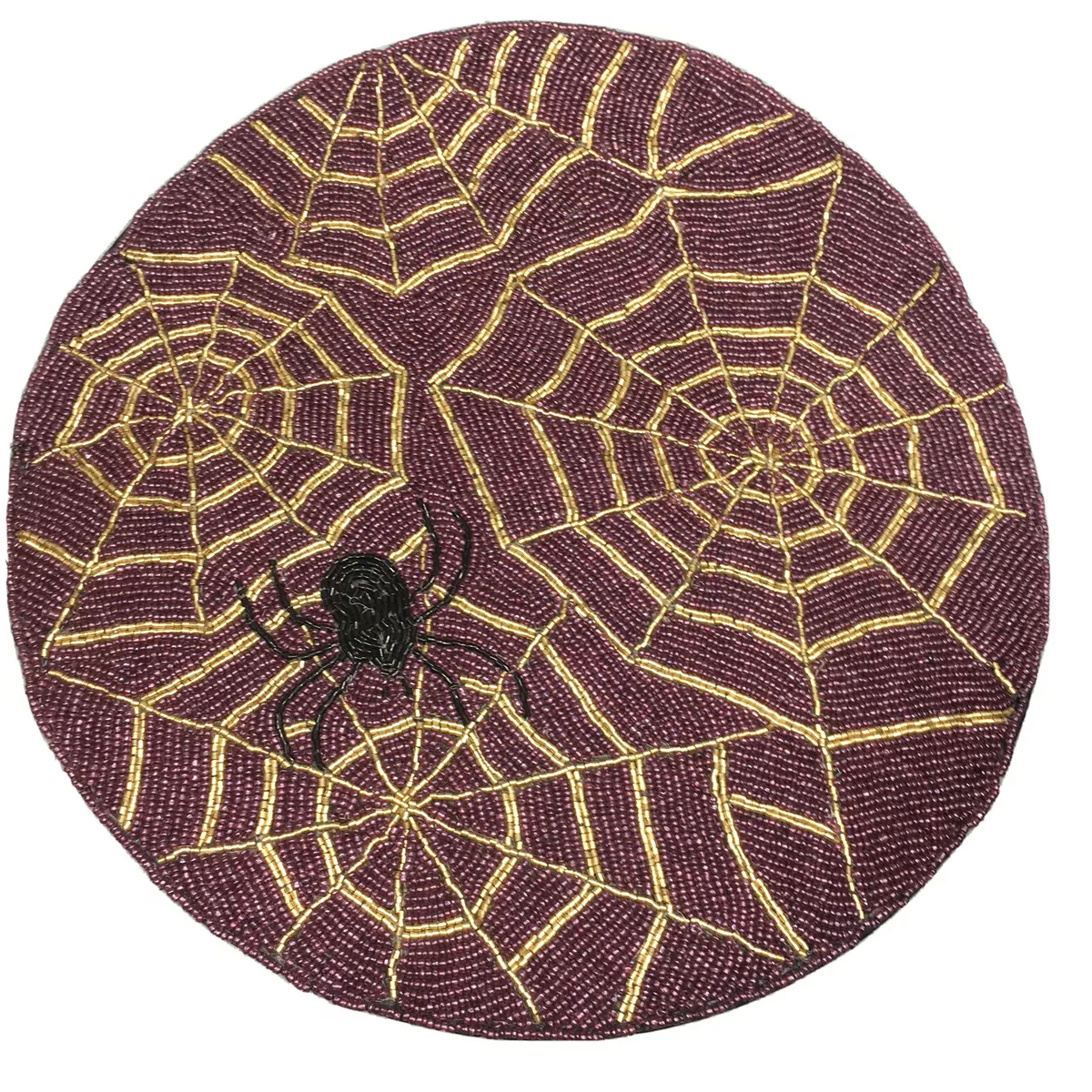4 Halloween beaded placemats Handmade Paintings